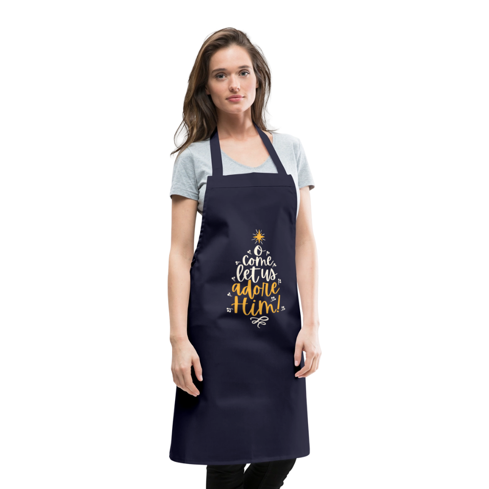 Christmas Cooking Apron - navy