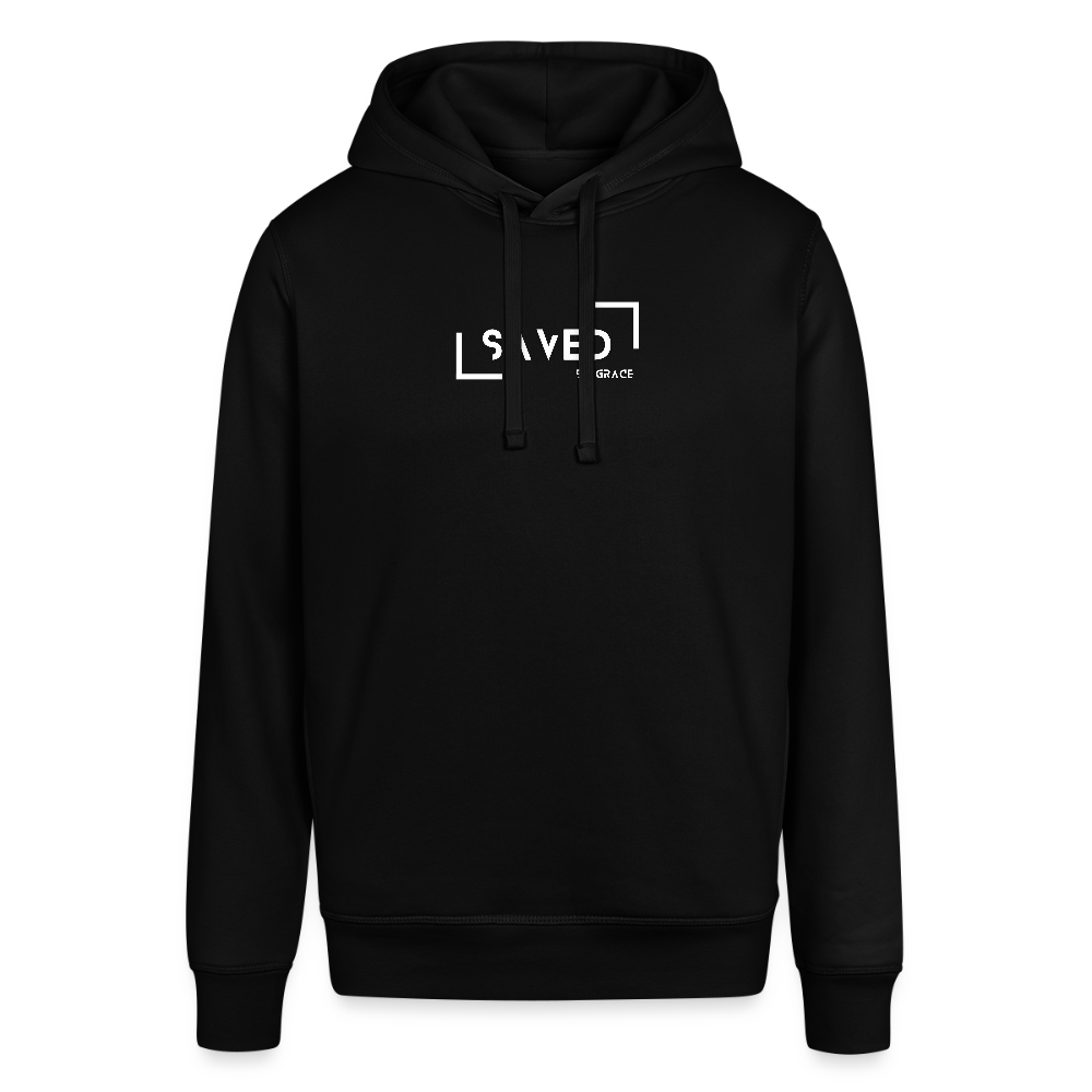 Saved by grace Unisex Organic Hoodie - black
