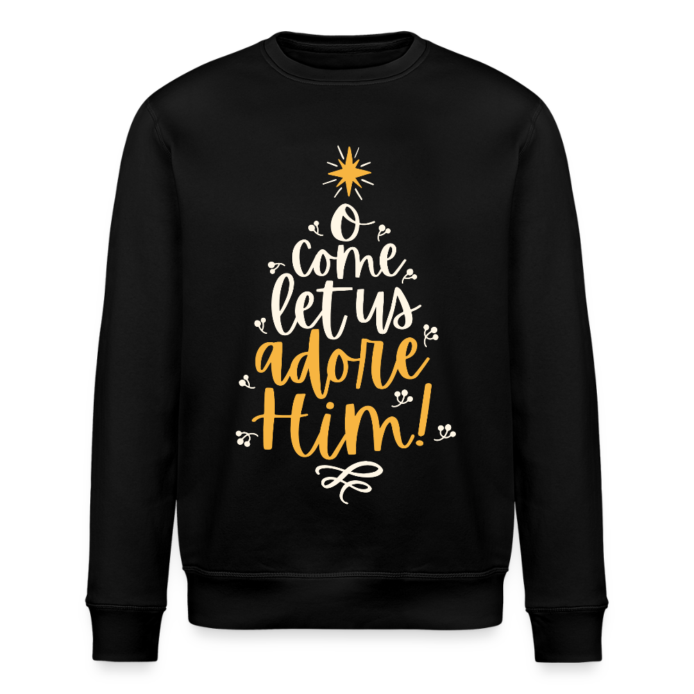 Christmas Unisex Organic Sweatshirt - black