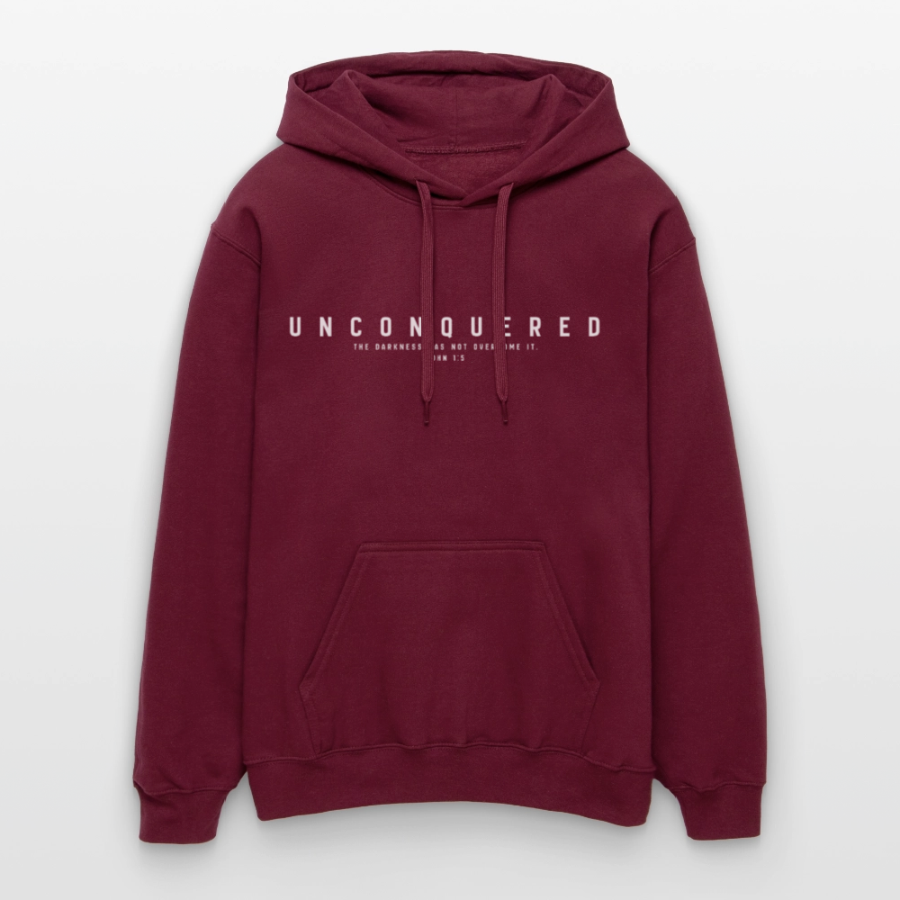 Unconquered Unisex Softstyle® Midweight Hoodie - maroon