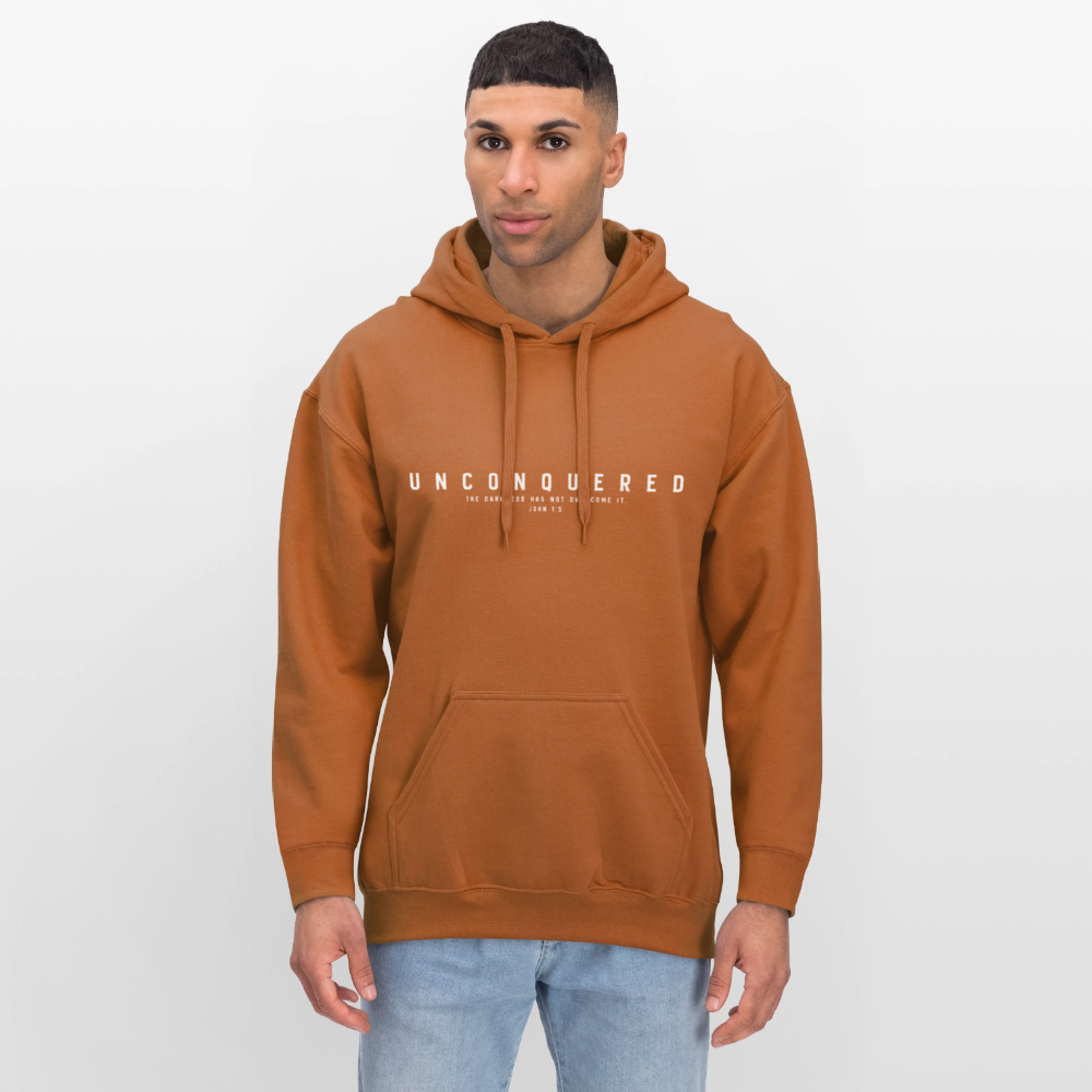 Unconquered Unisex Softstyle® Midweight Hoodie - Athletic Orange