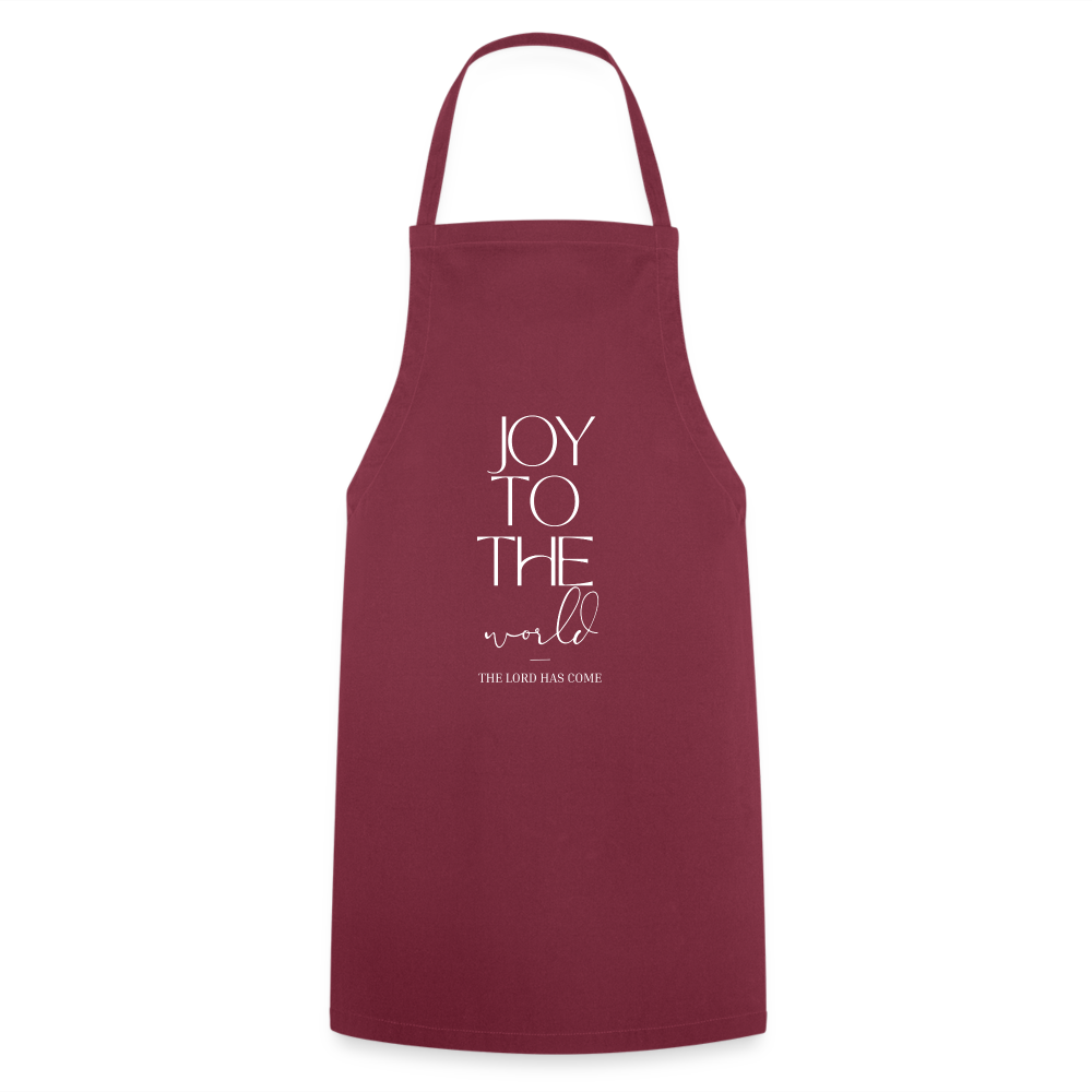 Joy to the world Cooking Apron - bordeaux