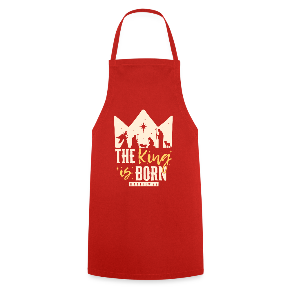 Christmas Cooking Apron - red