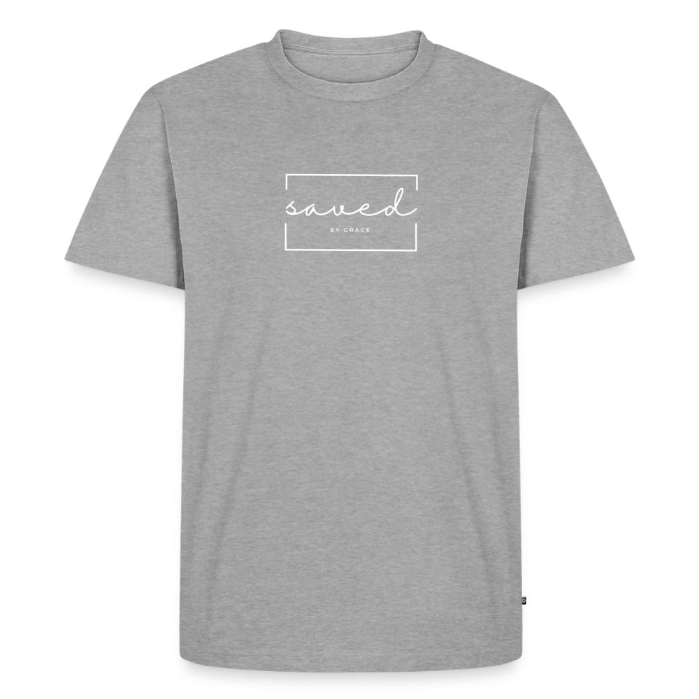 Saved by grace Men’s Premium T-Shirt - heather grey
