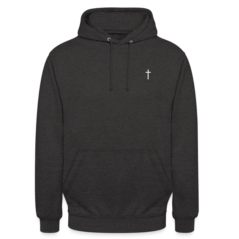Cross Unisex Hoodie - charcoal grey