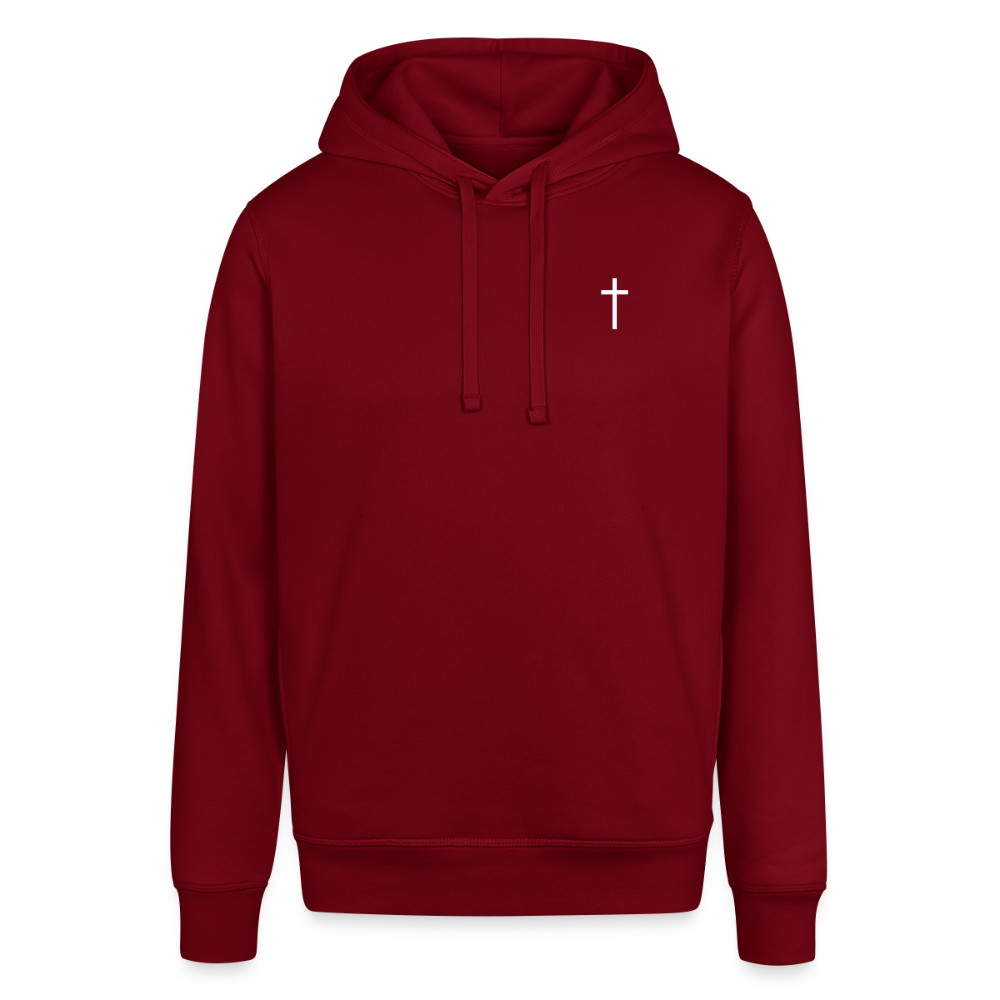 Cross / 1 of a kind Unisex Hoodie - burgundy