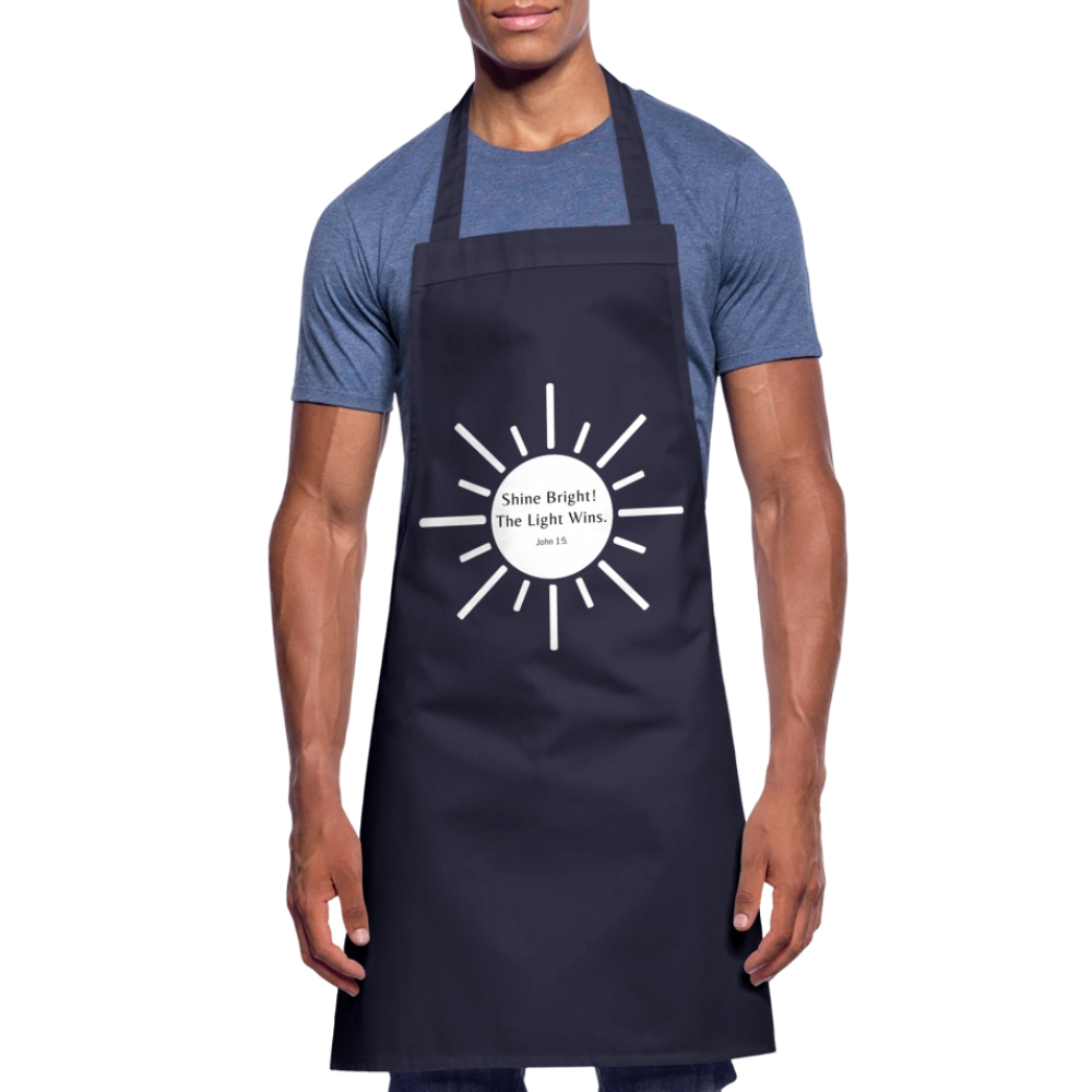 Shine Bright Cooking Apron - navy