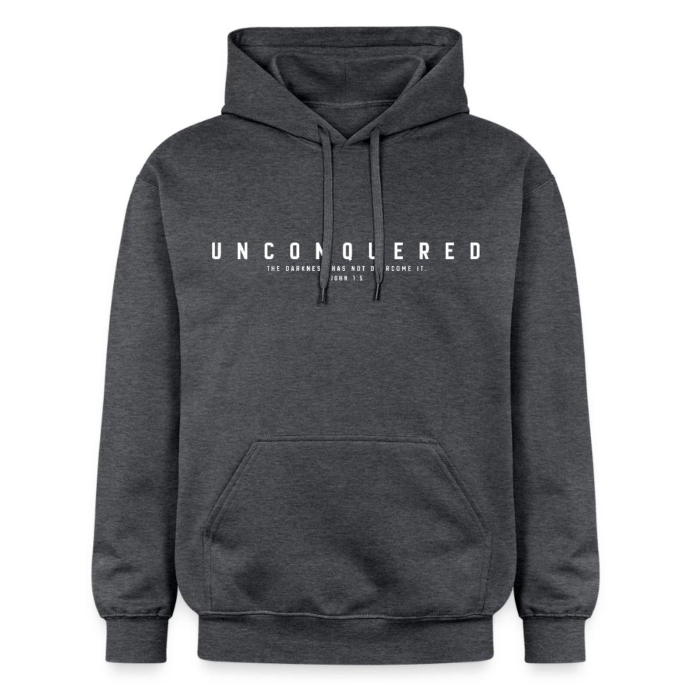 Unconquered Unisex Softstyle® Midweight Hoodie - dark heather grey