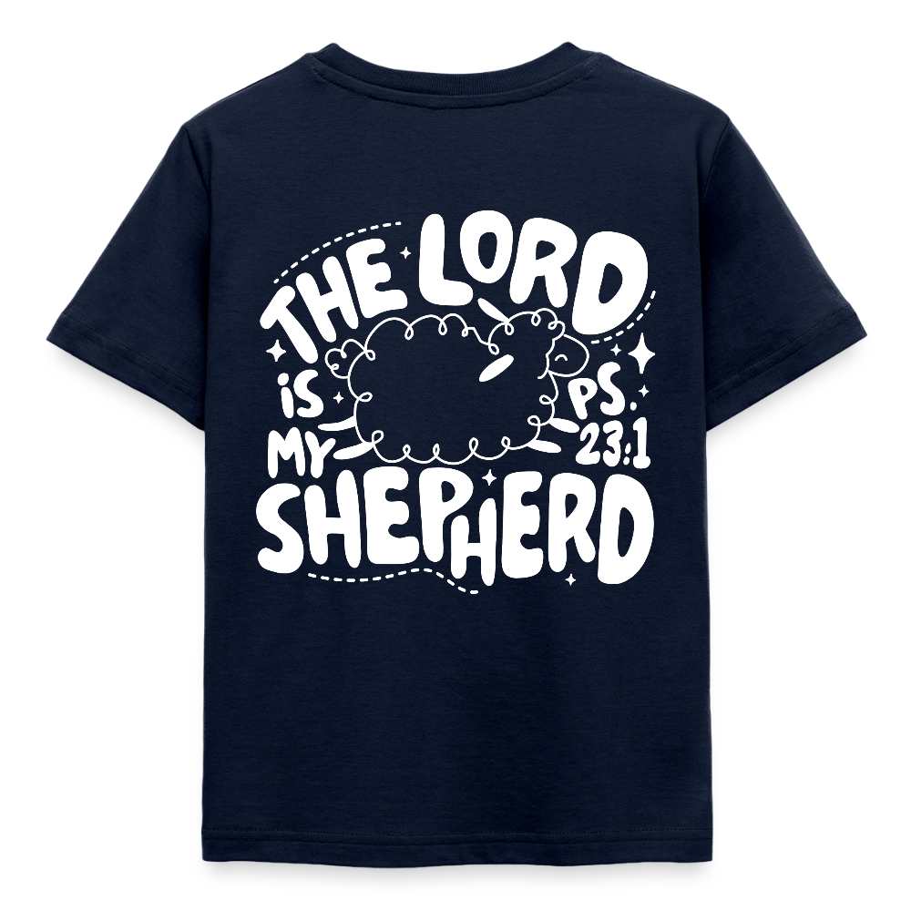 My Shepherd Kids' T-Shirt - back print - navy