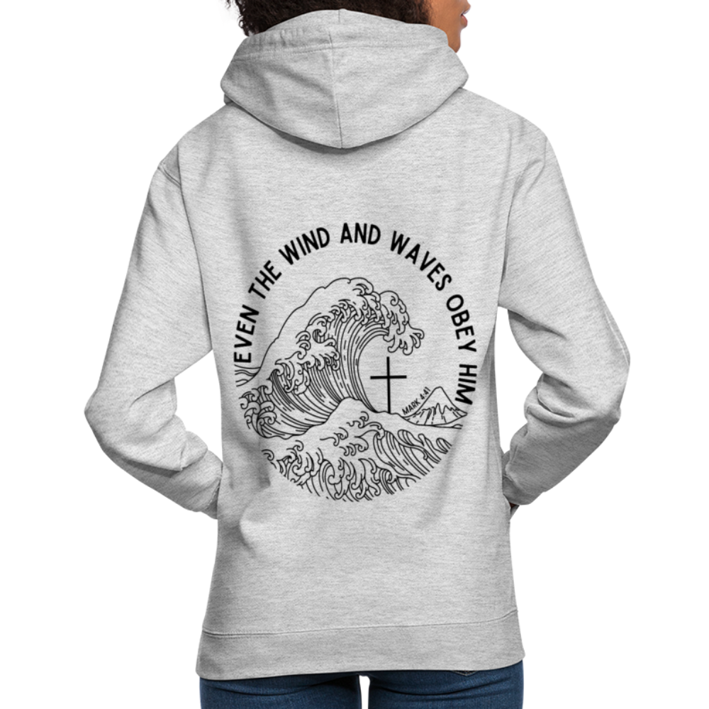 Wind and Waves Unisex Hoodie - light heather grey