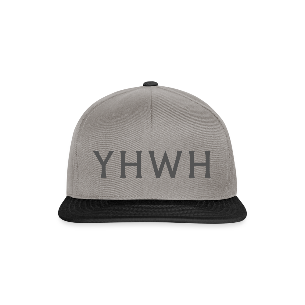 YHWH Snapback Cap - graphite/black