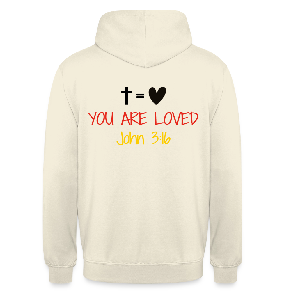 You are loved Unisex Hoodie (Germany Flag) - vanilla
