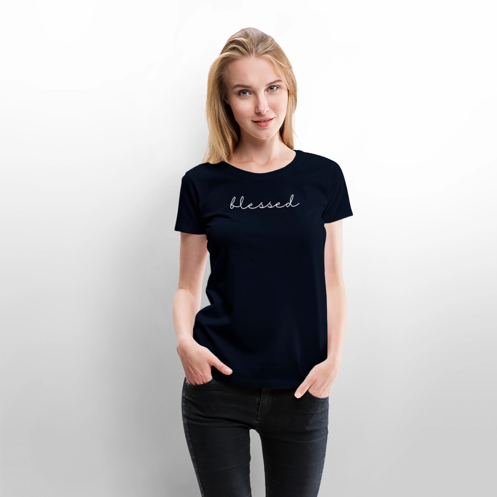 Blessed Women’s Premium T-Shirt - navy