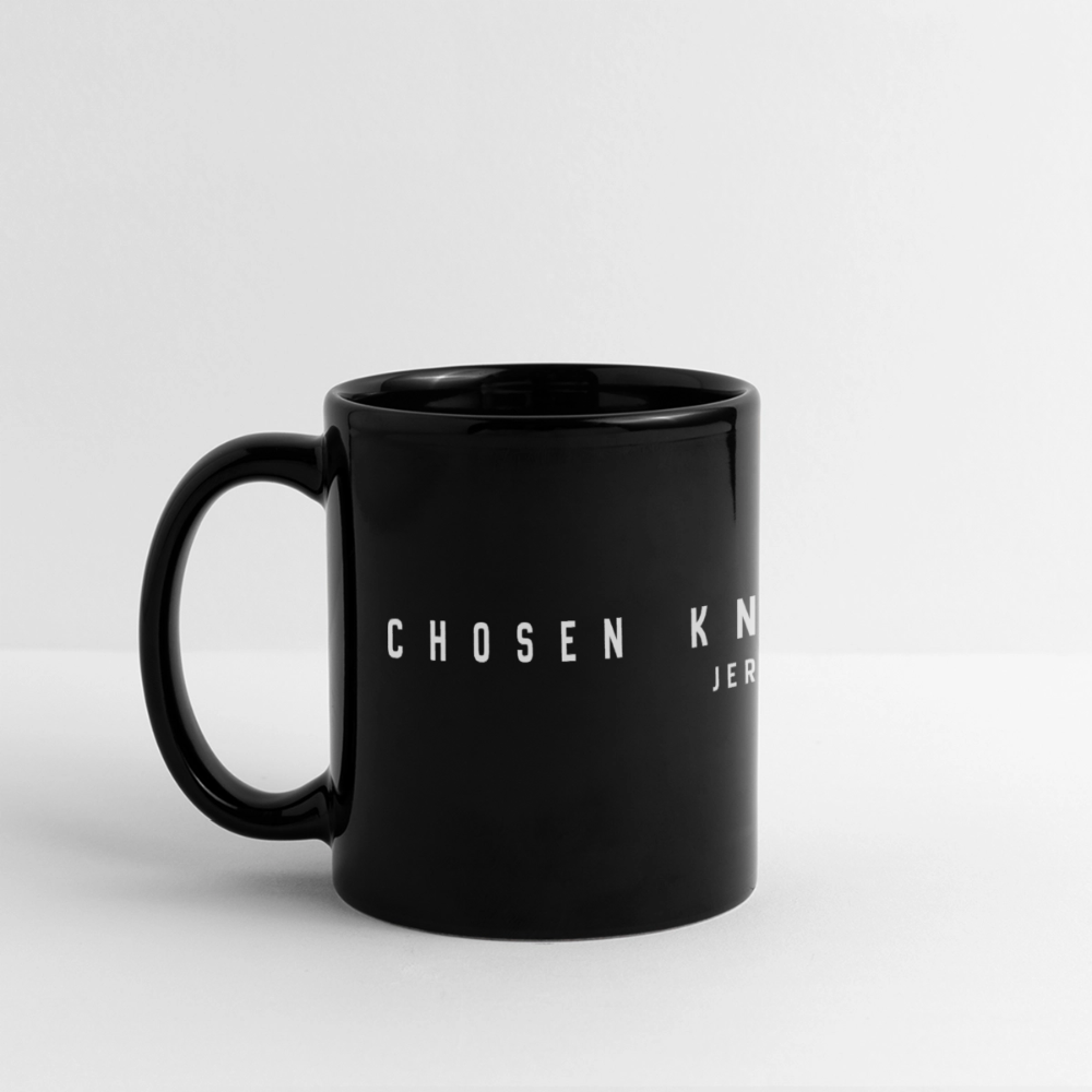 Chosen. Known. Loved. Panoramic Mug - black