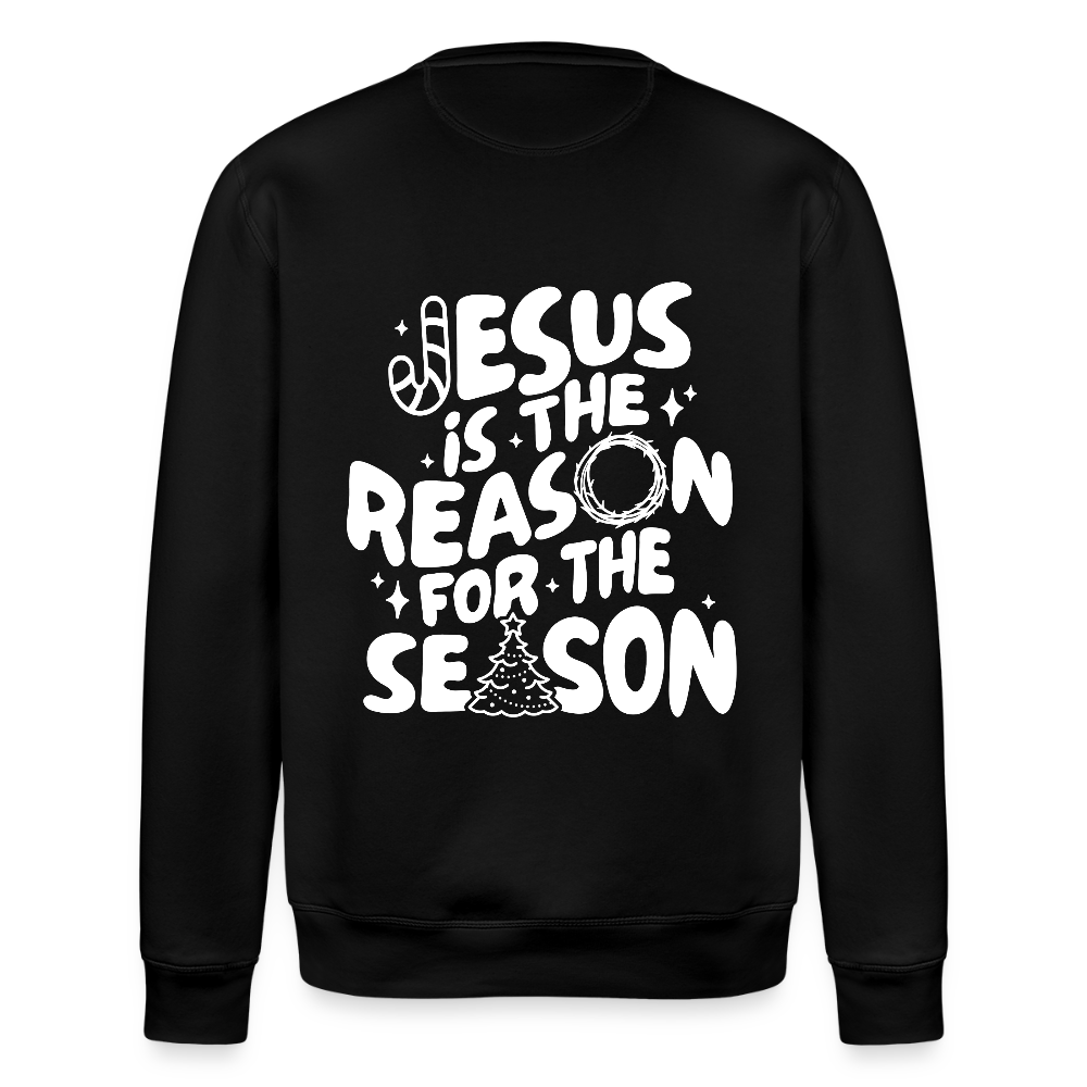 Christmas Unisex Organic Sweatshirt - black
