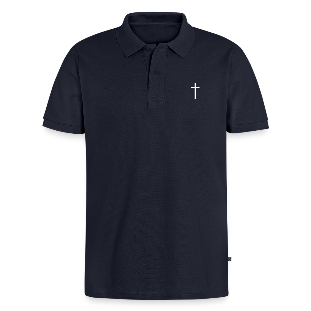 Cross Organic Unisex Polo Shirt - navy