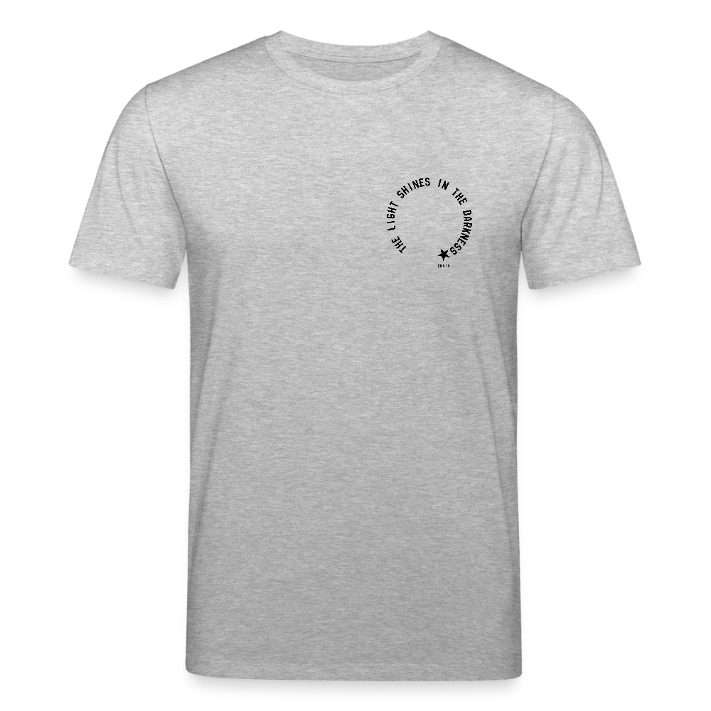 Shine Bright Unisex Organic T-Shirt - heather grey
