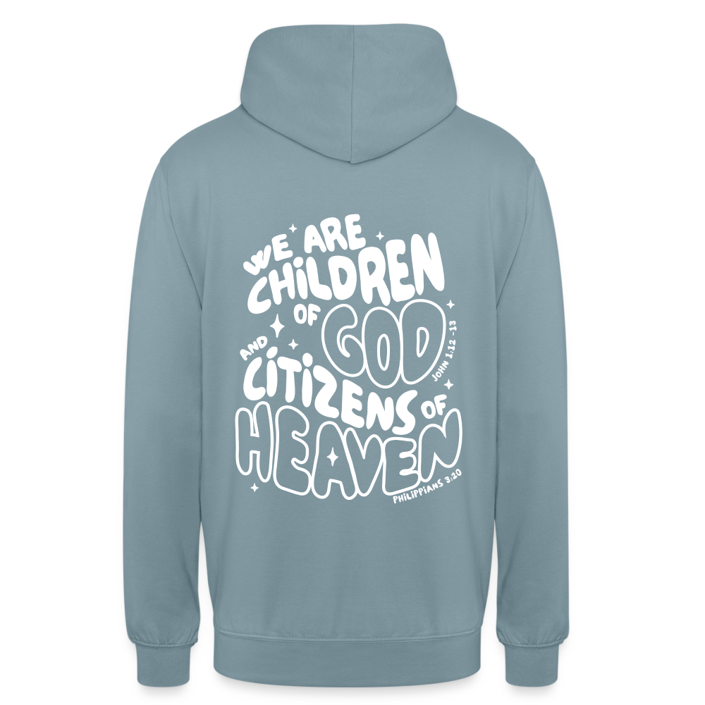 Children of God Unisex Hoodie - stonewash blue