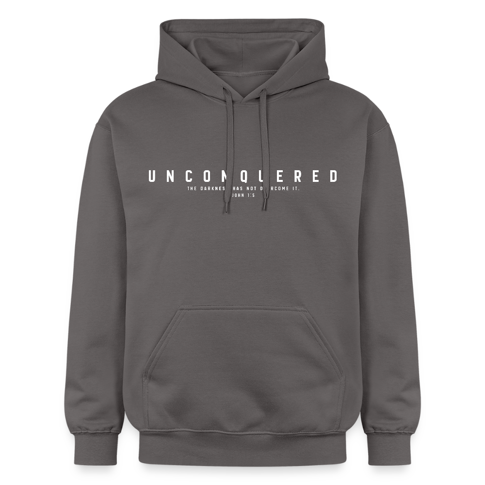 Unconquered Unisex Softstyle® Midweight Hoodie - dark grey