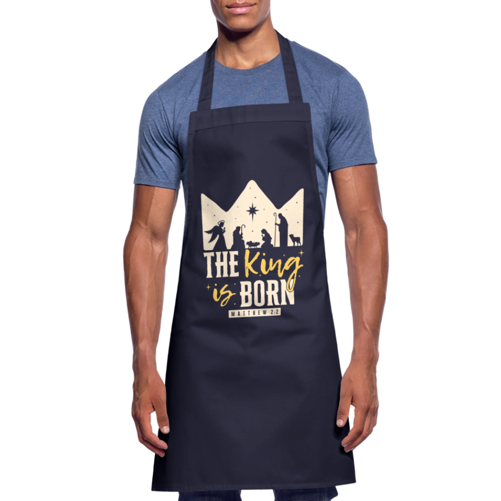 Christmas Cooking Apron - navy