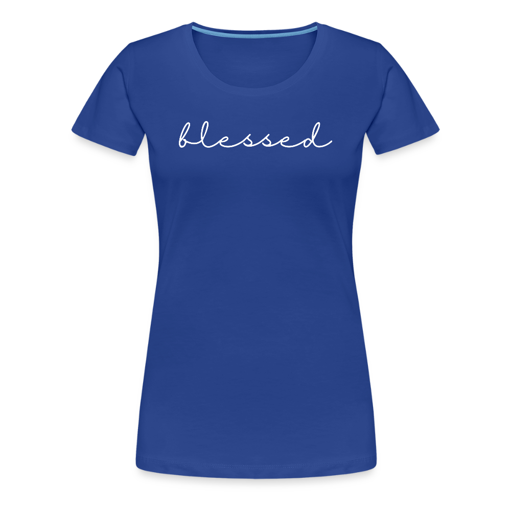 Blessed Women’s Premium T-Shirt - royal blue
