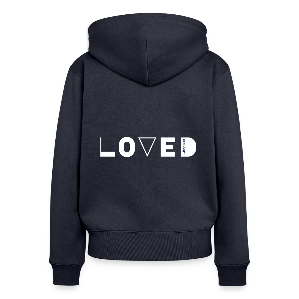 Loved Women’s Hooded Jacket (zipped) - navy
