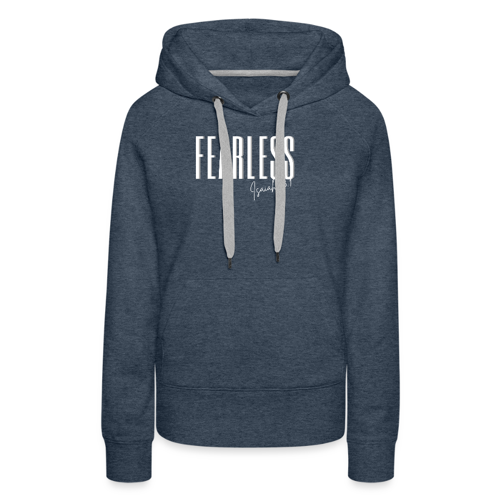 Fearless Women’s Premium Hoodie - heather denim