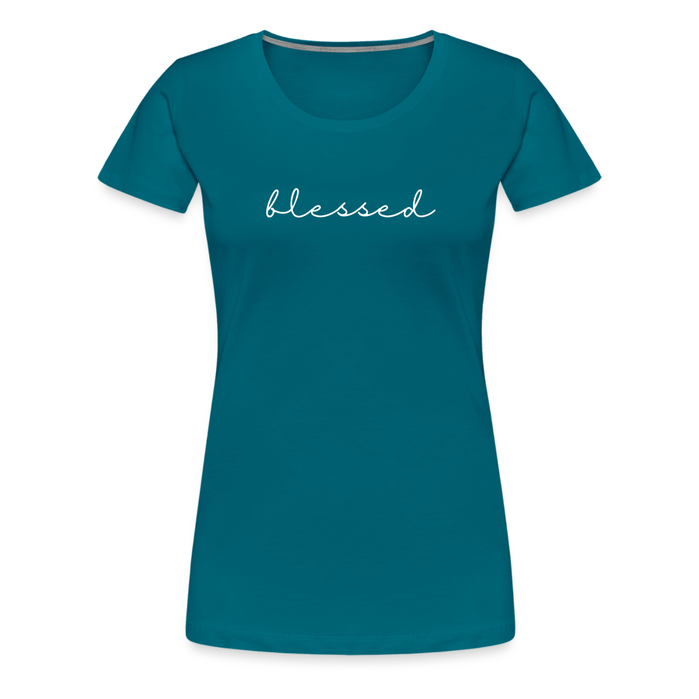 Blessed Women’s Premium T-Shirt - diva blue