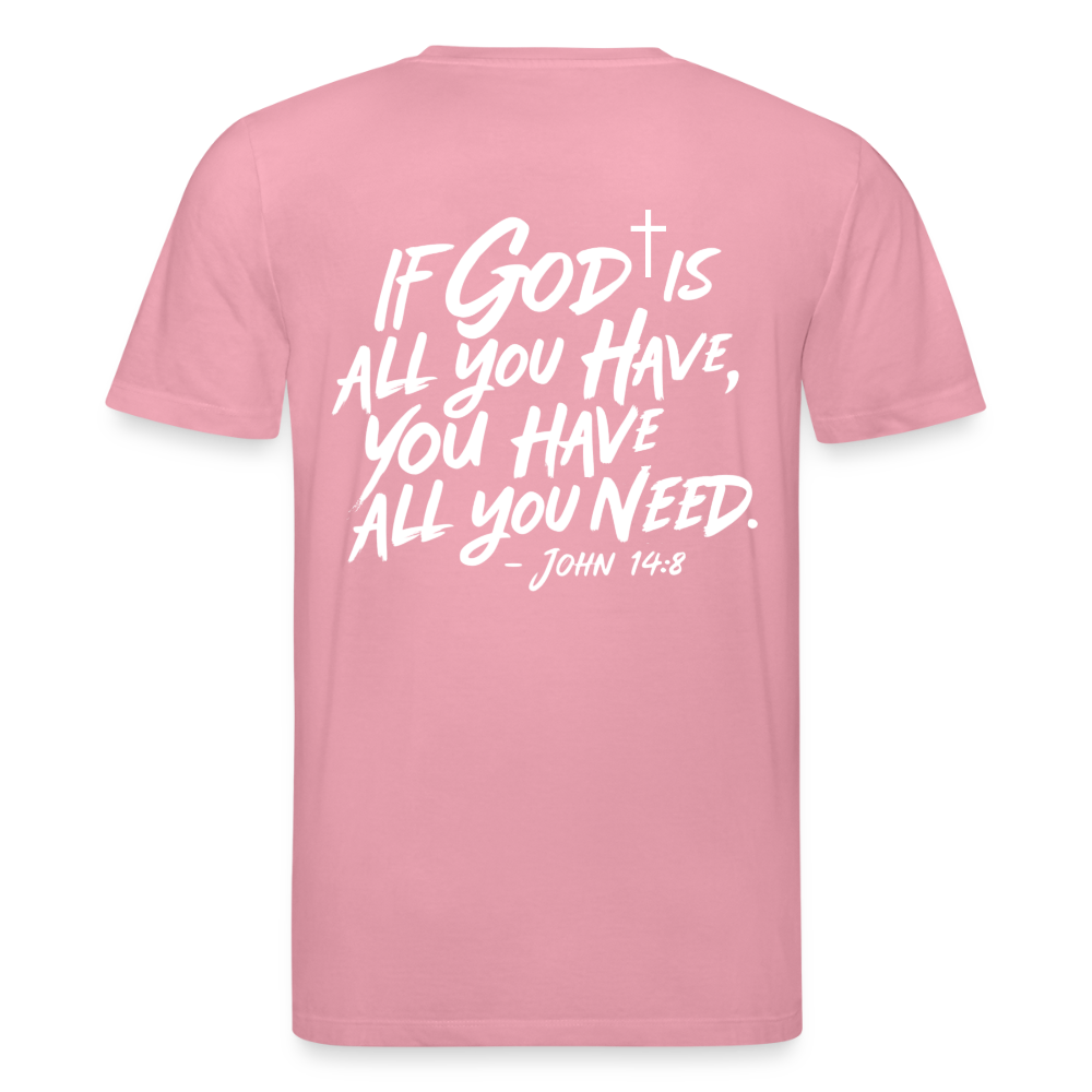 God is enough Unisex Organic T-Shirt - lilac dream