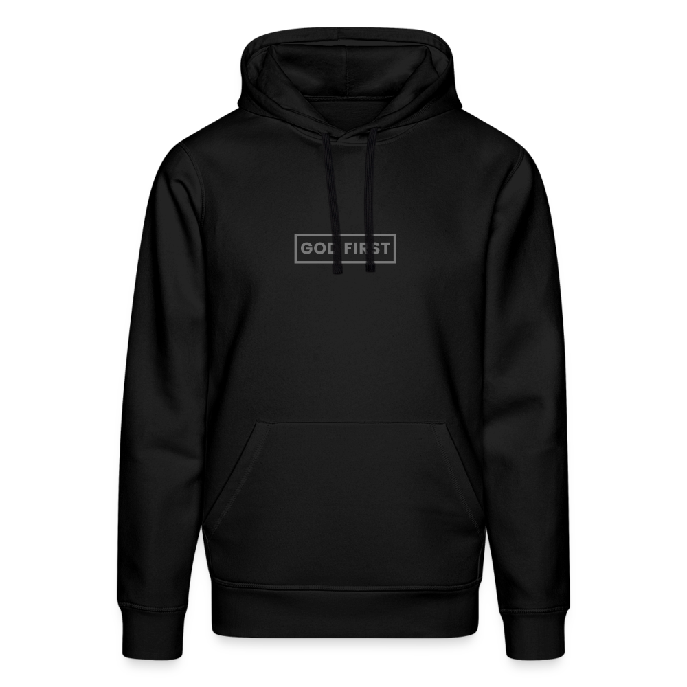 God First Unisex Organic Hoodie - black