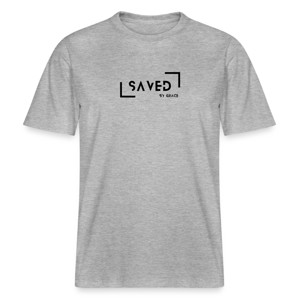 Saved Relaxed Fit Unisex Organic T-Shirt - heather grey