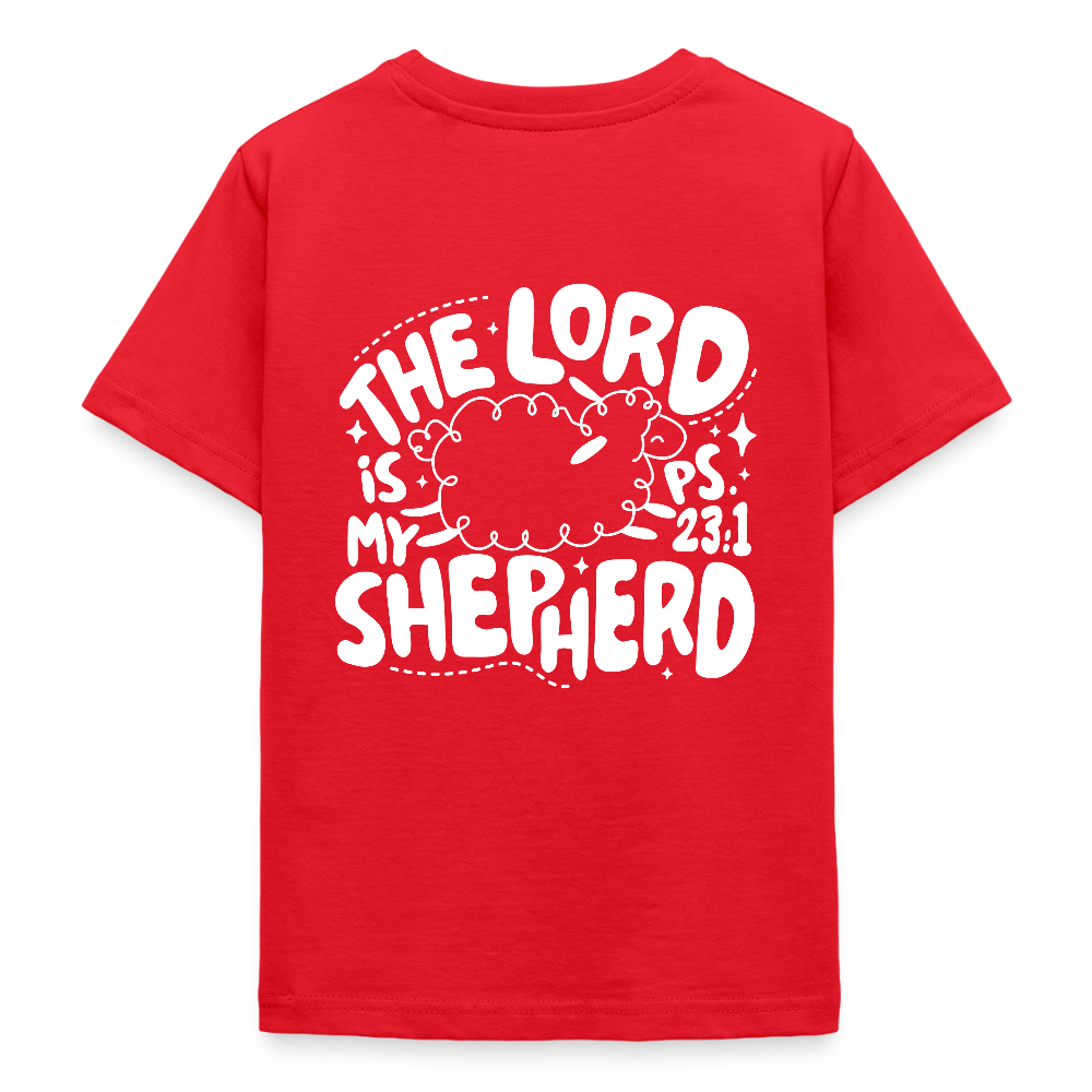 My Shepherd Kids' T-Shirt - back print - red
