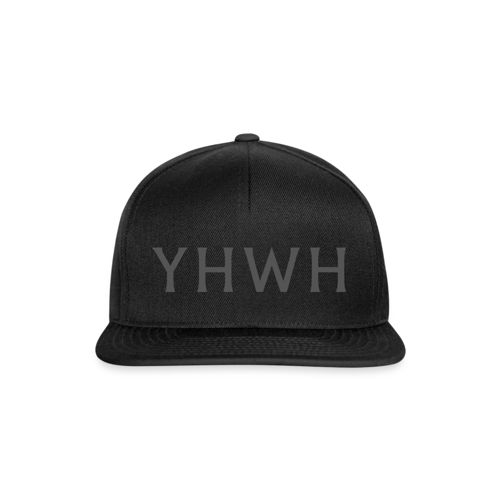 YHWH Snapback Cap - black/black