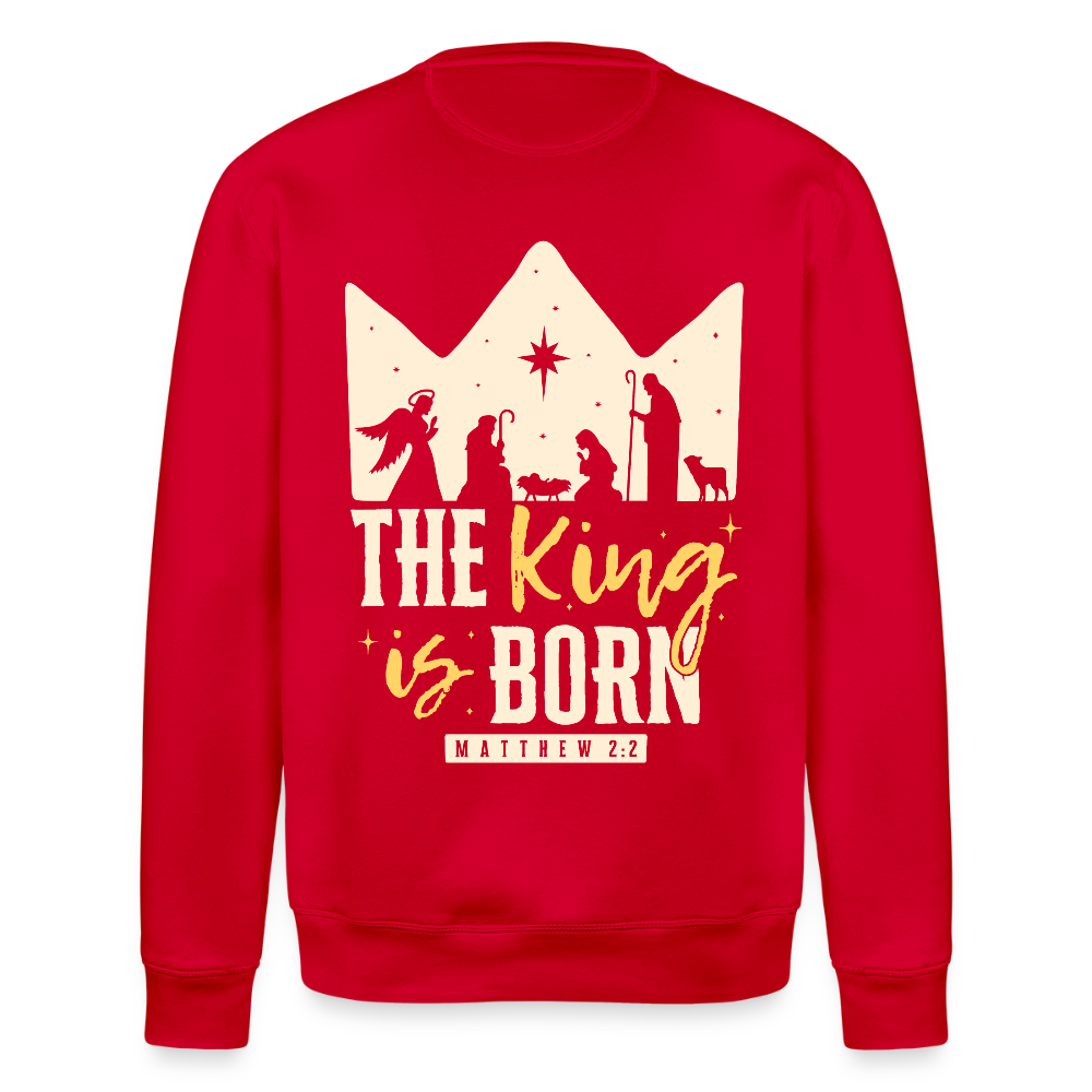 Christmas Unisex Organic Sweatshirt - red