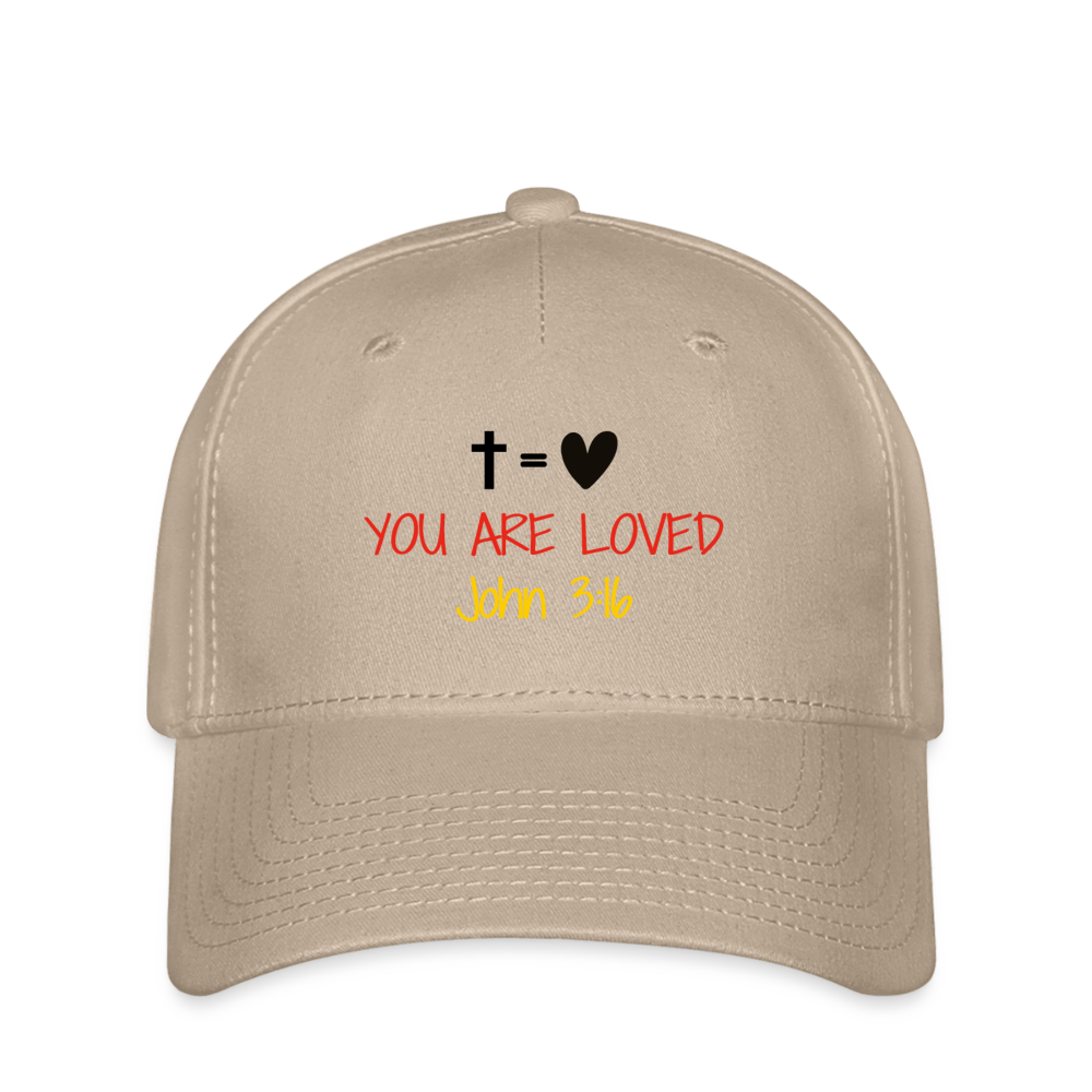 You are loved Flexfit Cap - khaki