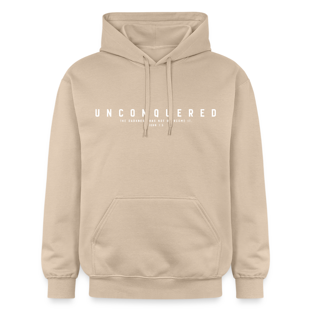 Unconquered Unisex Softstyle® Midweight Hoodie - sand
