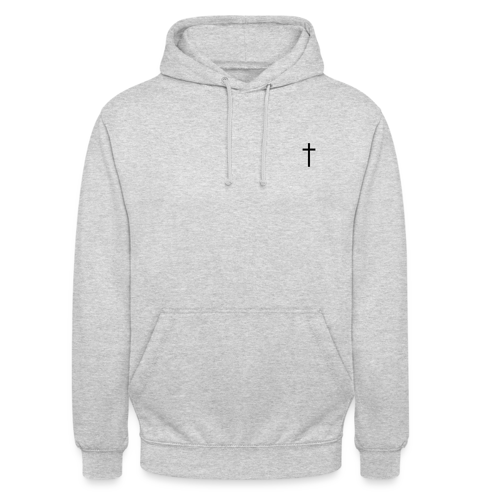 Cross Unisex Hoodie - light heather grey
