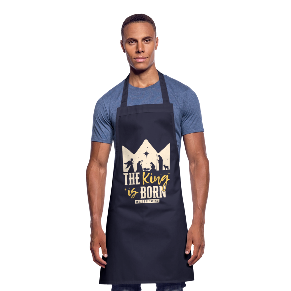 Christmas Cooking Apron - navy