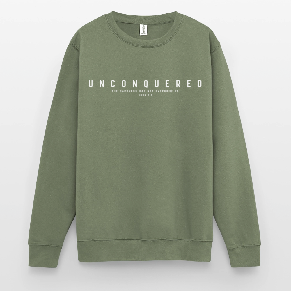 Unconquered Unisex Sweatshirt - army green