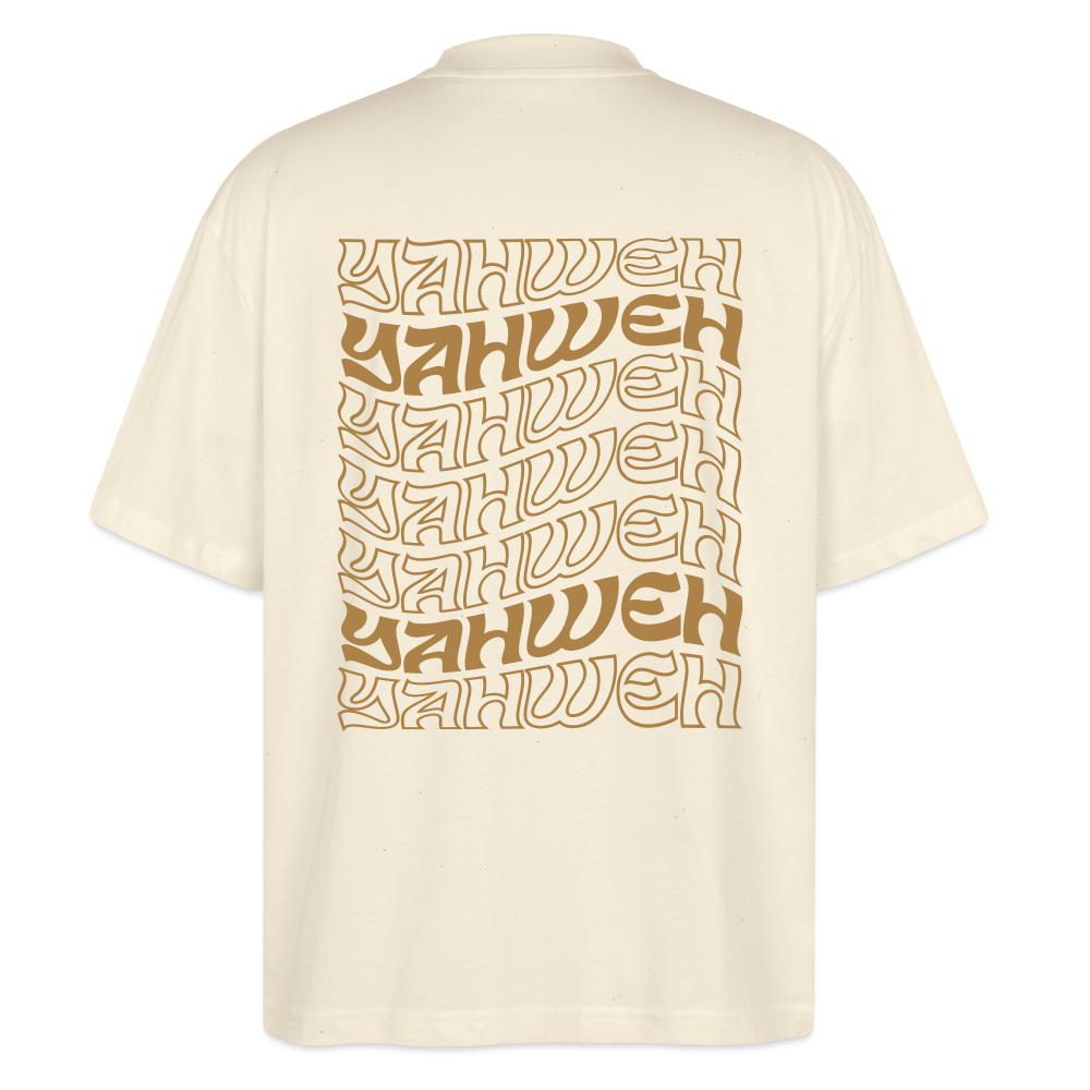 Yaweh Oversize Unisex Organic T-shirt - natural raw