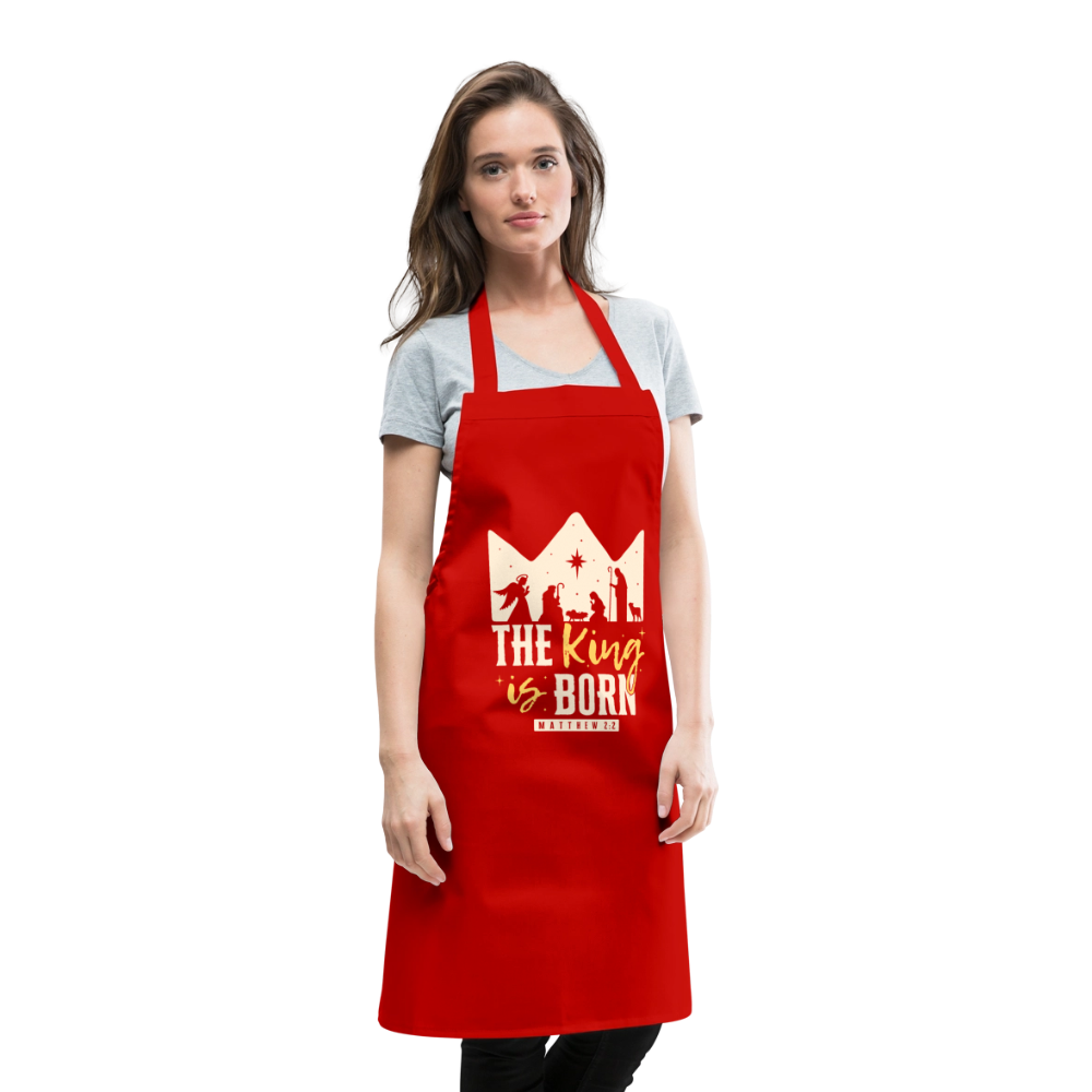 Christmas Cooking Apron - red