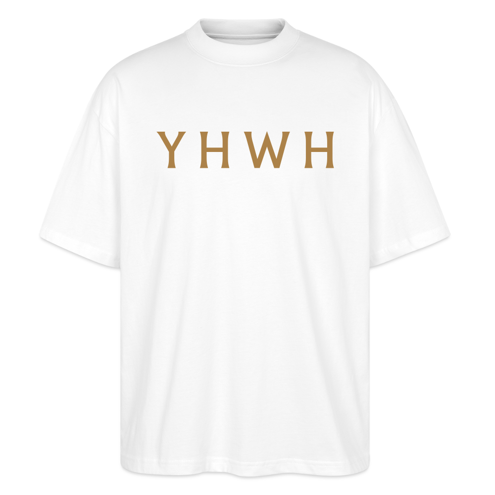 YHWH Oversized Unisex Organic T-shirt - white