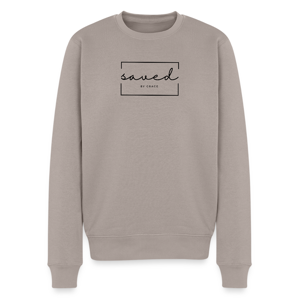 Saved by grace Men’s Premium Sweatshirt - taupe