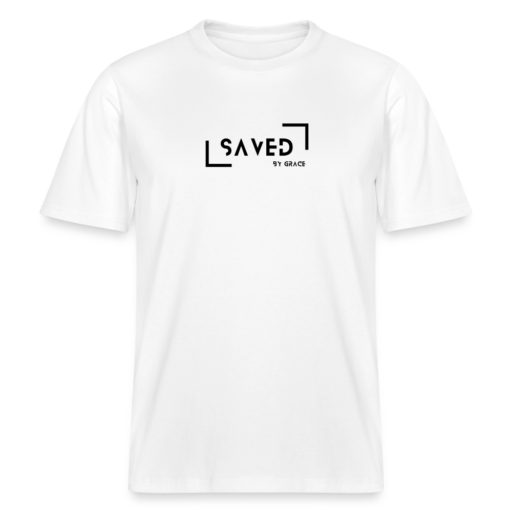 Saved Relaxed Fit Unisex Organic T-Shirt - white