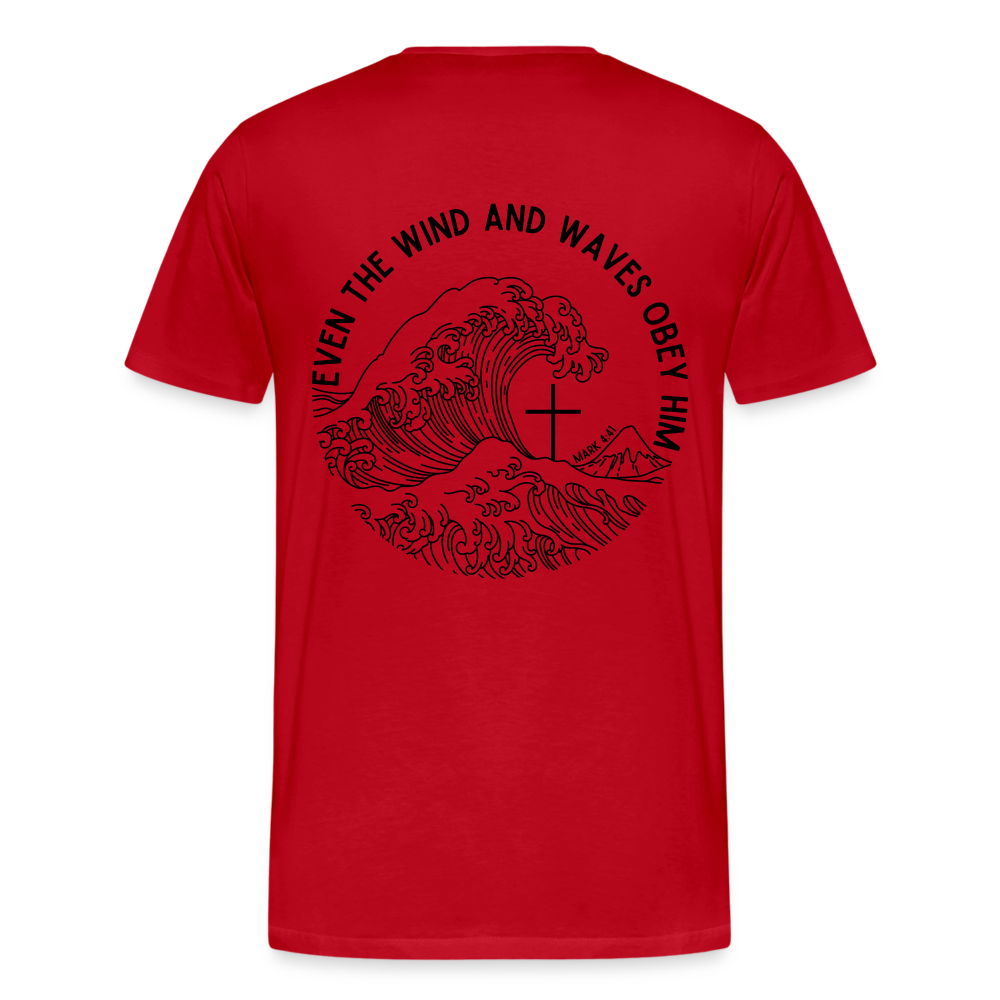 Wind and Waves Men’s Premium T-Shirt - red