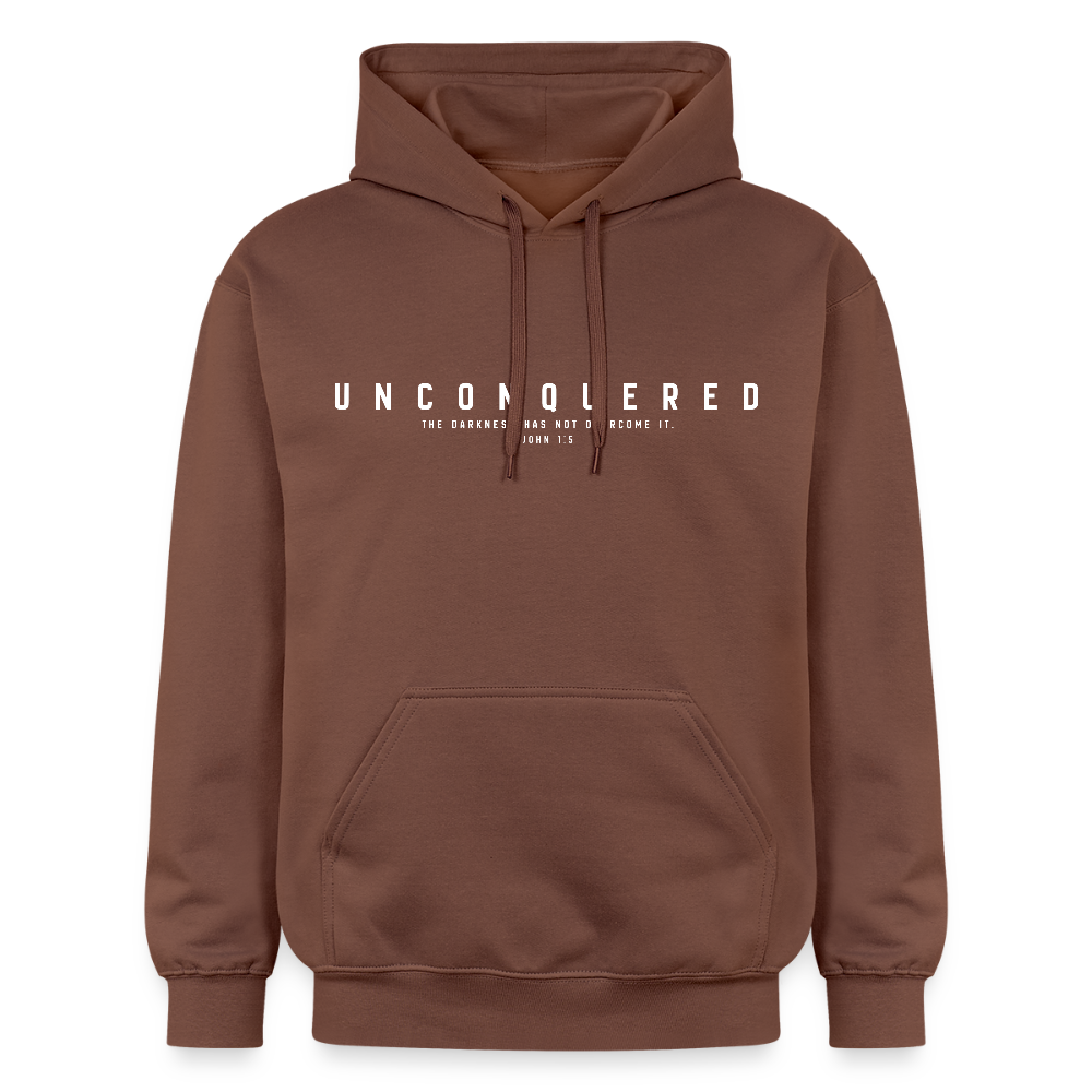 Unconquered Unisex Softstyle® Midweight Hoodie - cocoa