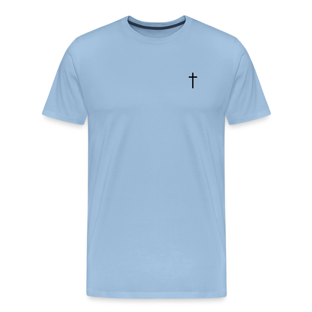 Cross Men’s Premium T-Shirt - sky