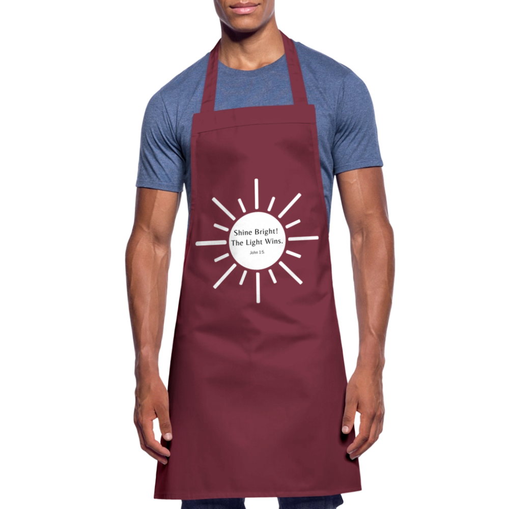 Shine Bright Cooking Apron - bordeaux