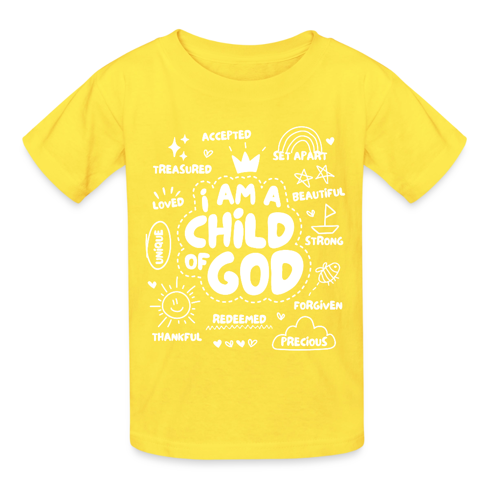 Child of God Kids T-Shirt - yellow