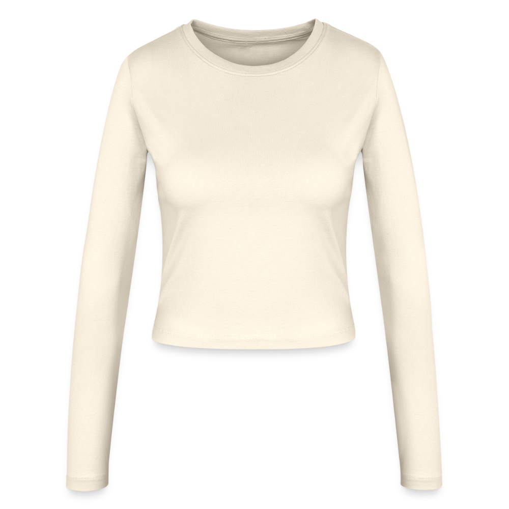 Shine Bright Women's Slim Fit Longsleeve BACK - creme